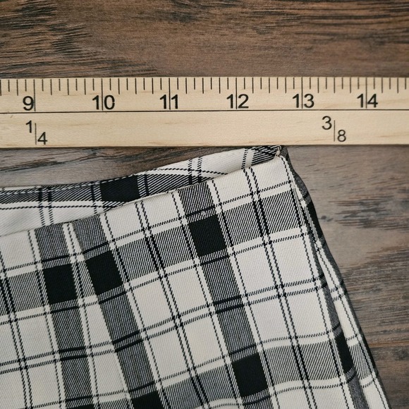 Princess Polly‎ Euros Plaid Checkered Pants Womens Size 4 Straight Leg - Picture 2 of 8